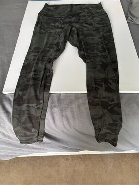 Lululemon Align Camo Print Leggings - Olive Green